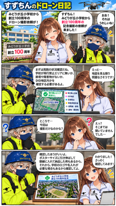 006 すずちんのドローン 学校撮影編