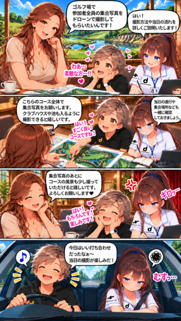 012 ゴルフ撮影の打ち合わせで凛が…