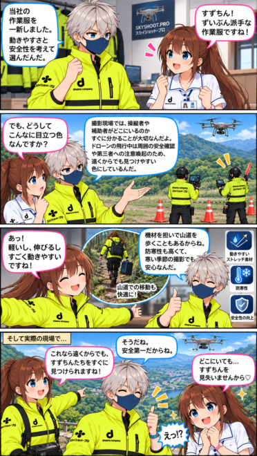 003 ドローン撮影を支える新ユニフォーム